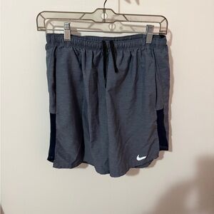 Nike Men's Charcoal and Navy Athletic Shorts